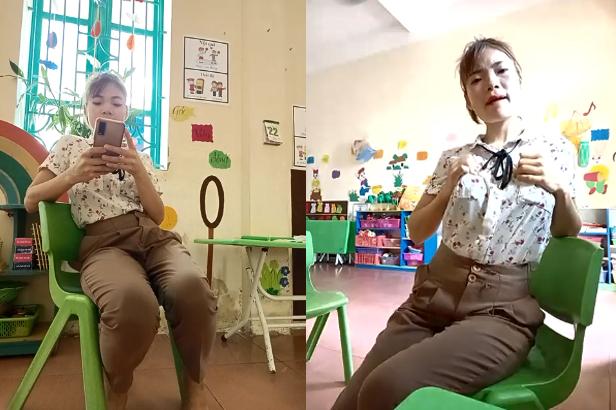 bình an tiktok sex Cô giáo mầm non quay clip thủ dâm trong giờ học 5